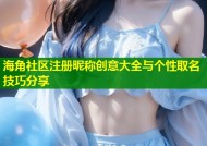 海角社区注册昵称创意大全与个性取名技巧分享