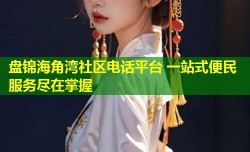 盘锦海角湾社区电话平台 一站式便民服务尽在掌握